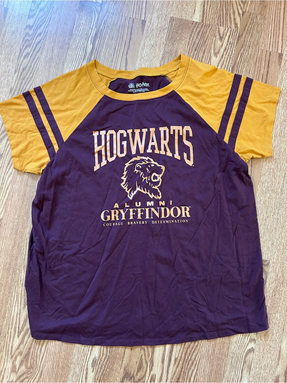Torrid HP Gryffindor Short Sleeve Raglan Tee -